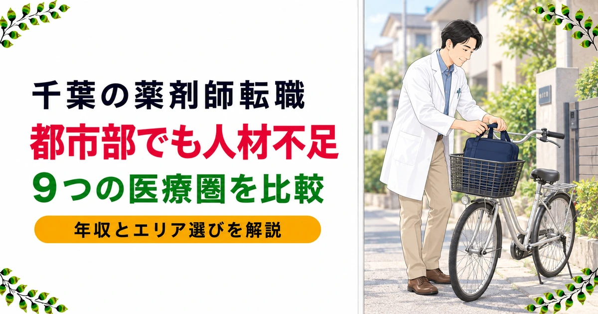千葉の薬剤師転職ガイド|求人・年収の実態とエリア別の傾向を解説