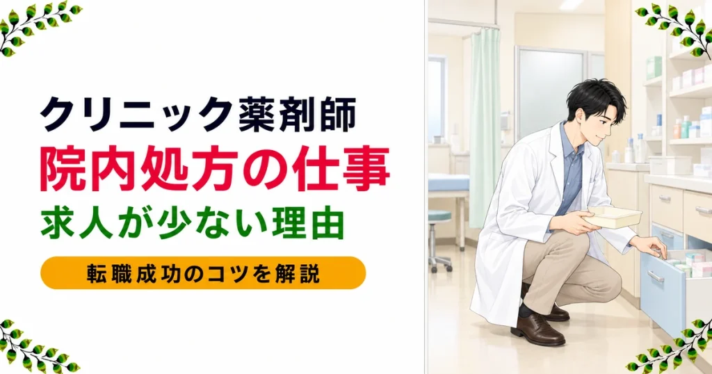 クリニック薬剤師（院内処方）とは｜仕事内容と転職のコツ