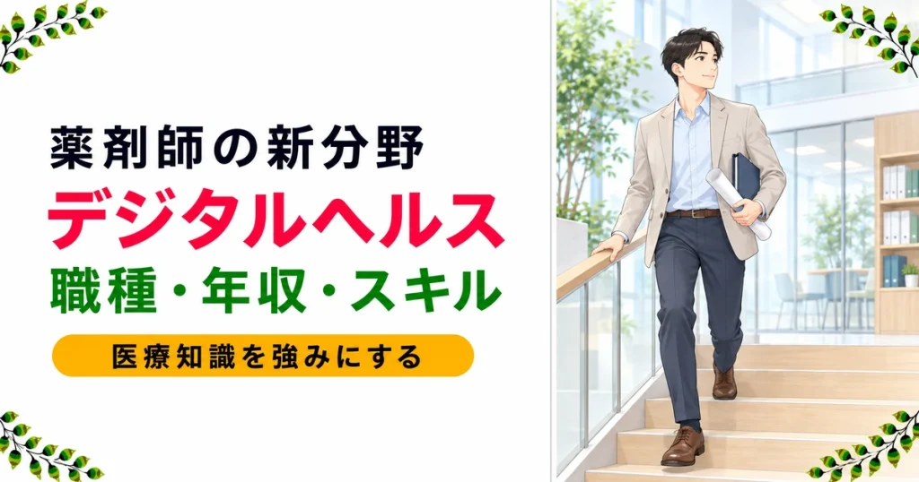 薬剤師のデジタルヘルス転職｜職種・年収・求められるスキルを解説