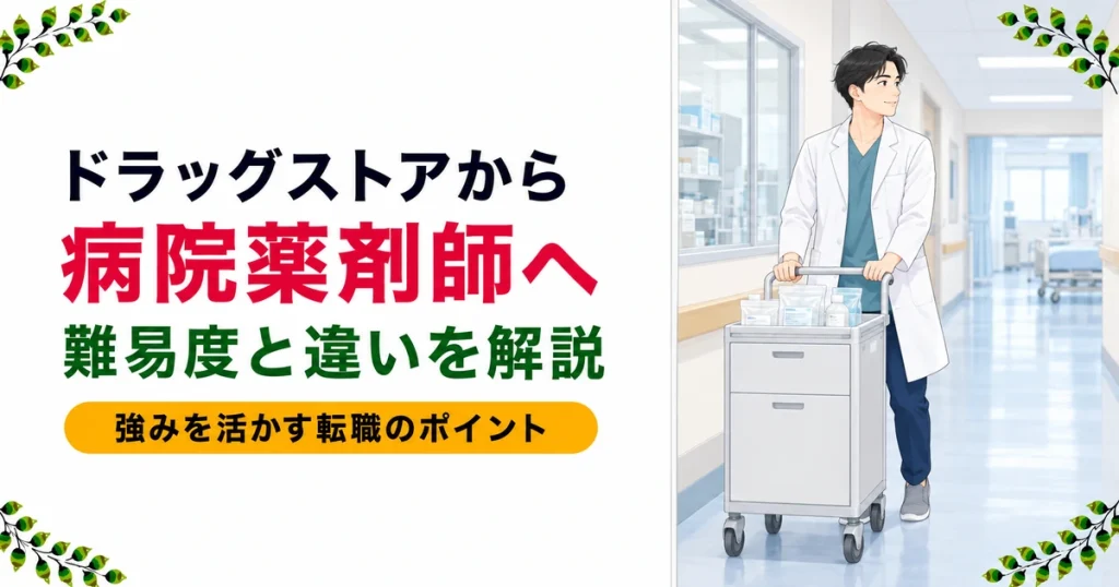 ドラッグストアから病院への転職｜難易度と成功のポイント