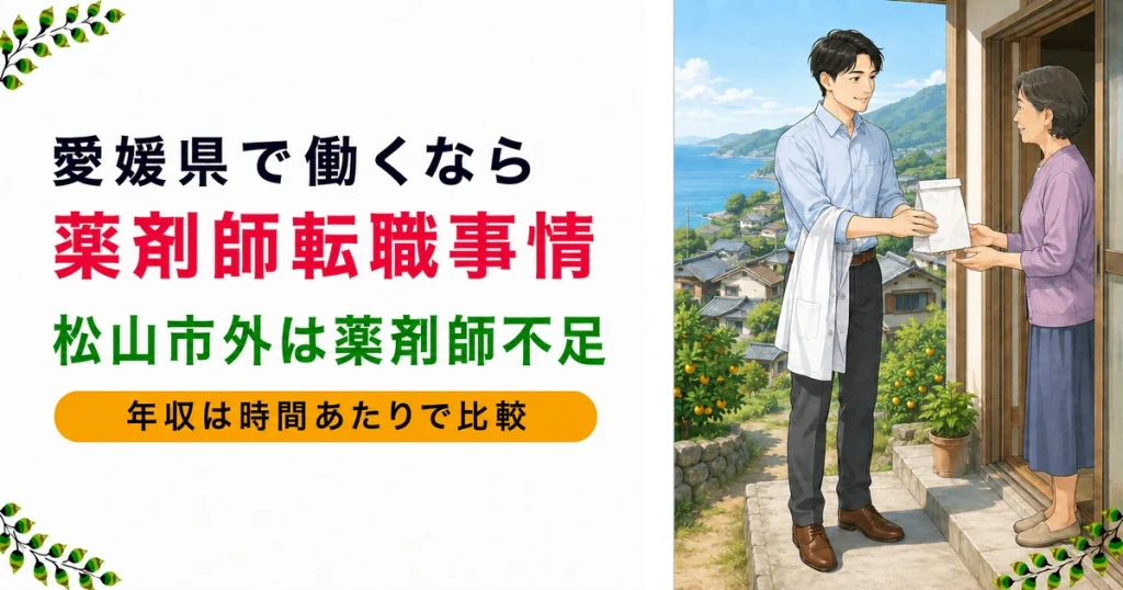 愛媛の薬剤師転職｜年収の見方とエリア別の選び方を現役が解説