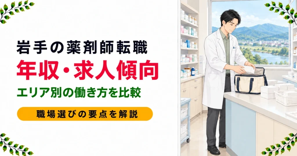 岩手の薬剤師転職｜年収・求人傾向とエリア別の選び方を解説
