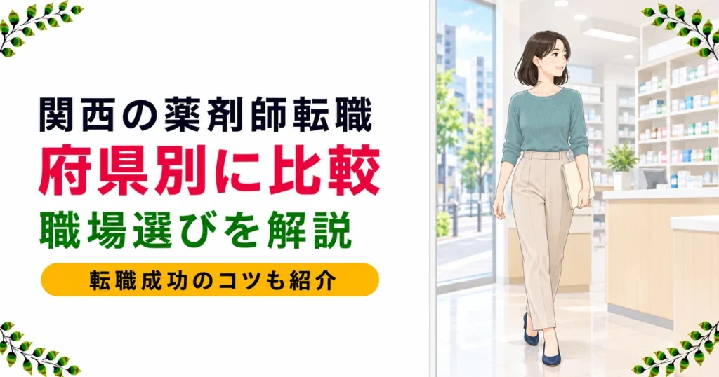 関西の薬剤師転職おすすめガイド｜府県別の特徴と職場の選び方を解説