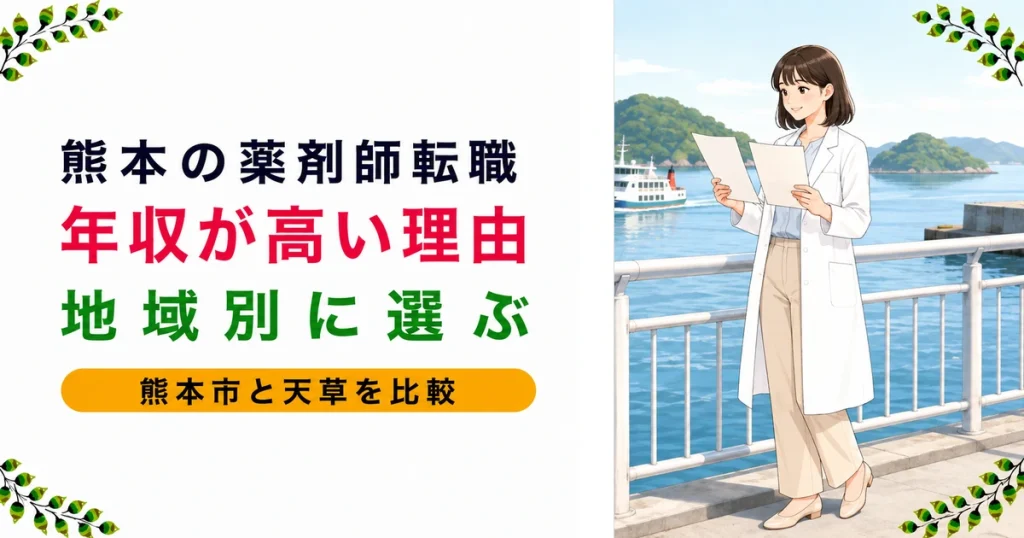 熊本の薬剤師転職｜年収が高い理由とエリア別の選び方を解説