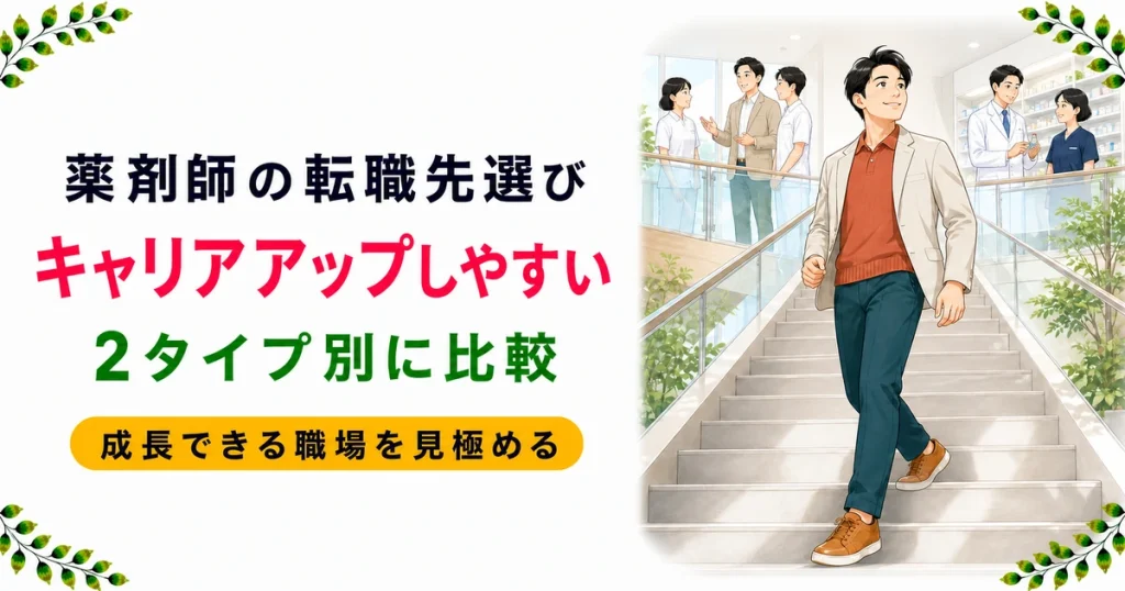 薬剤師がキャリアアップしやすい転職先｜2タイプ別の選び方