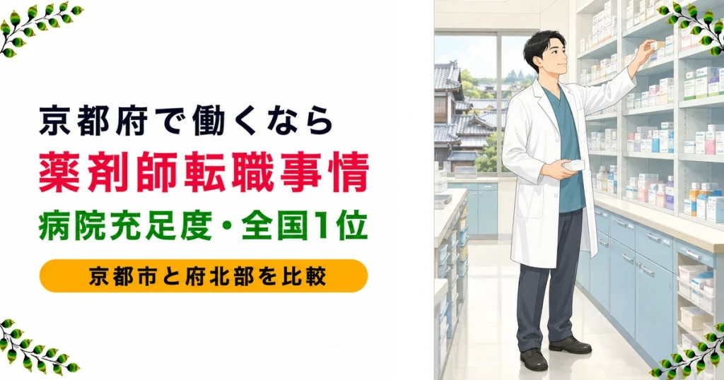 京都府の薬剤師転職ガイド｜年収の傾向とエリア別の特徴を解説
