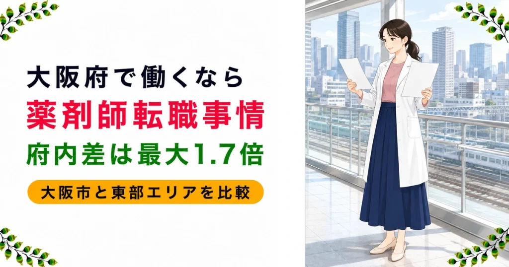 大阪の薬剤師転職ガイド｜求人・年収の実態とエリア別の違いを解説