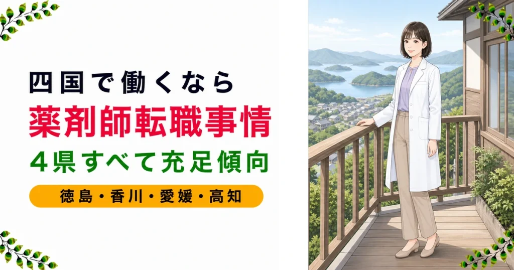四国の薬剤師転職ガイド｜県別の年収の違いと選び方を現役が解説