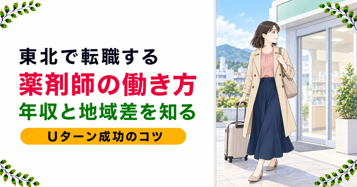 東北の薬剤師転職ガイド｜年収の傾向とUターンのコツを現役が解説