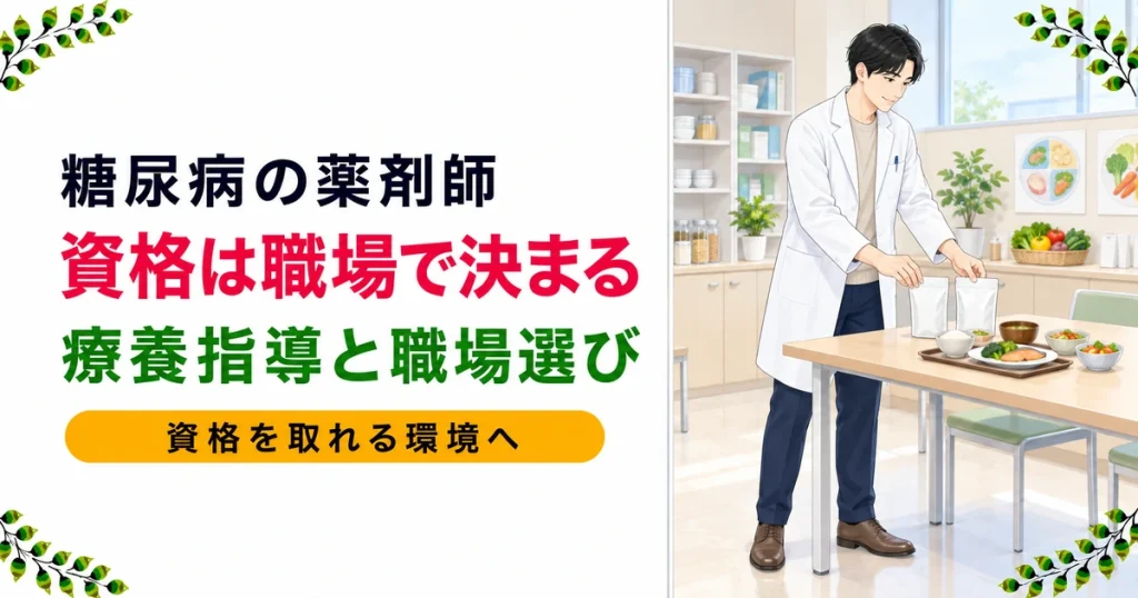 糖尿病を専門にできる薬剤師の職場と選び方