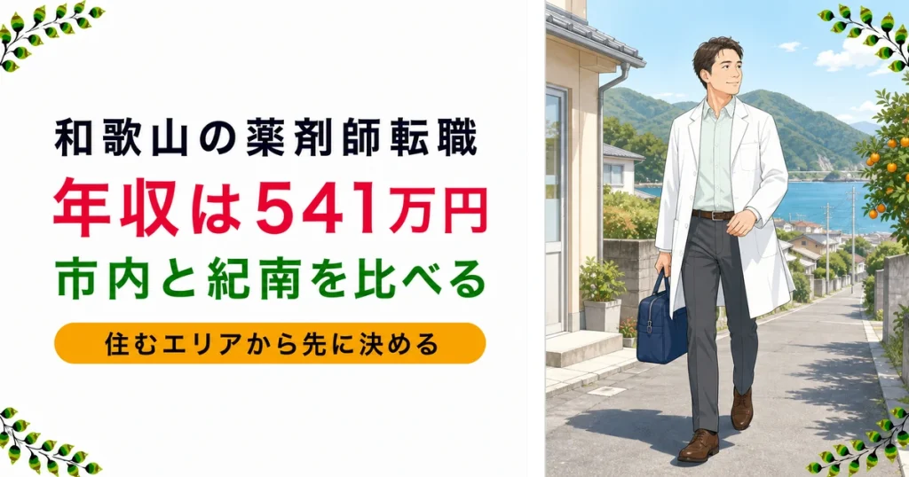 和歌山県の薬剤師転職ガイド｜年収の傾向と求人事情を現役が解説