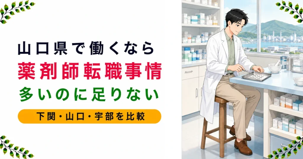 山口の薬剤師転職｜年収が高い本当の理由と選び方を現役が解説